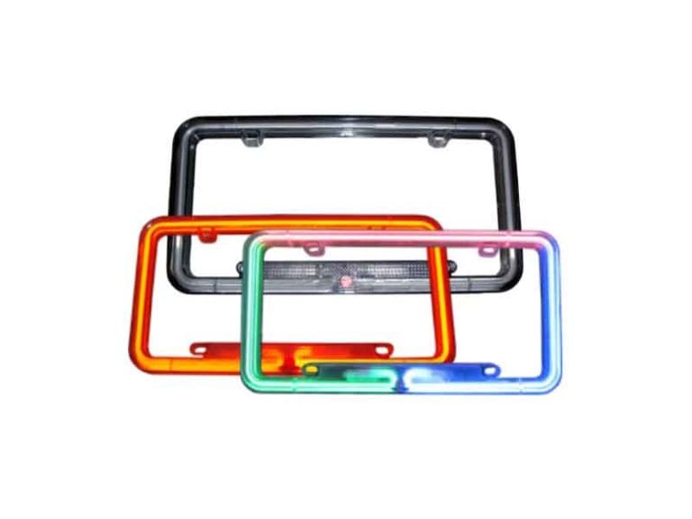 A8-5112 neon licence plate frame, portaplacas neon, Marco Placa Neon